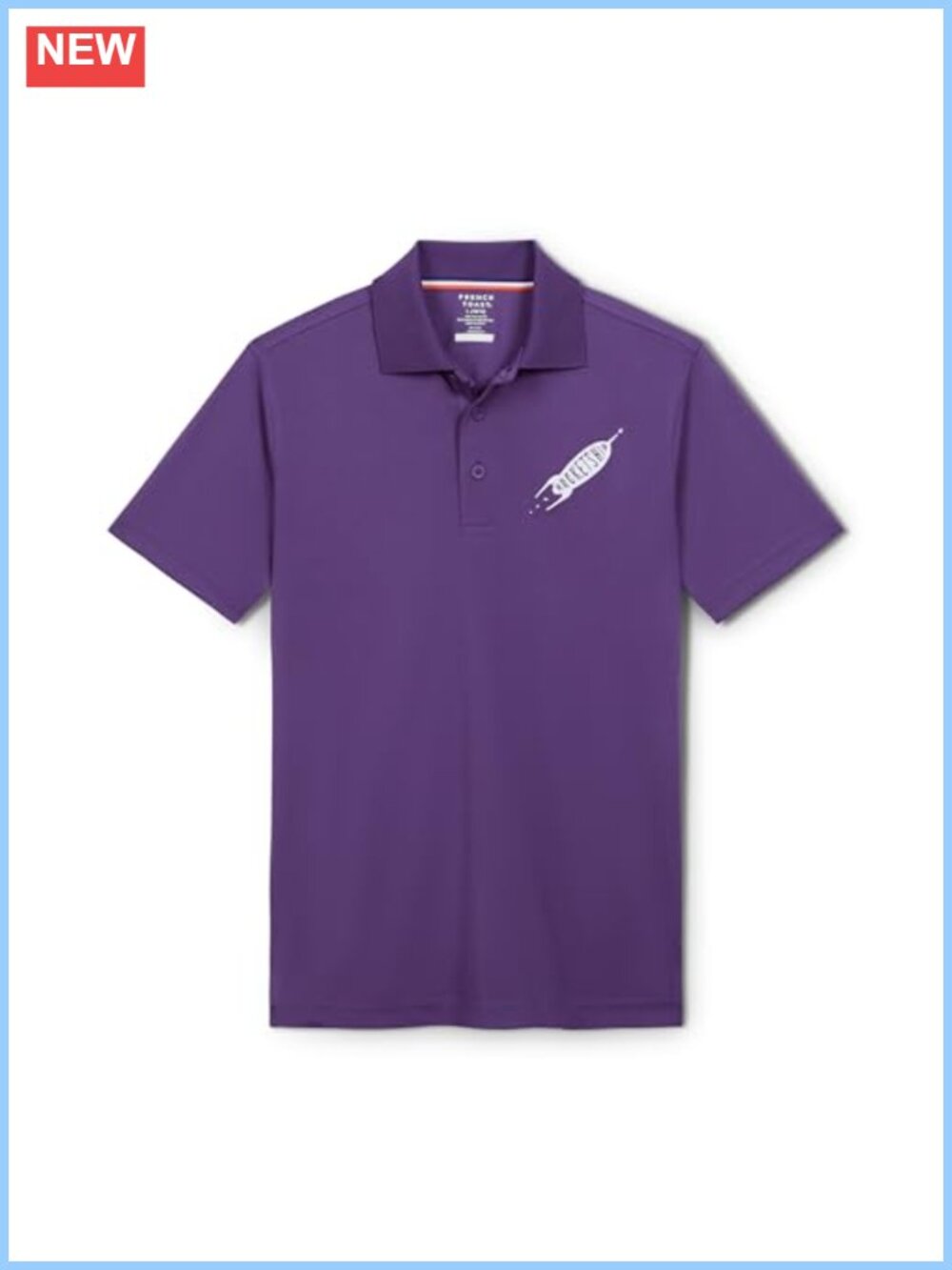 Short Sleeve Embroidered Performance Polo Athletic Fit Moisture-Wicking